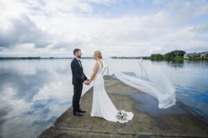 Aine & Rory posing at the Loughrea lake